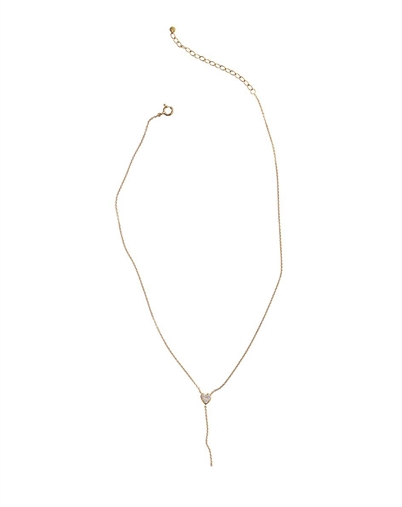  Stine A - J'adore Y-shaoe Halskæde - Gukdfarvet